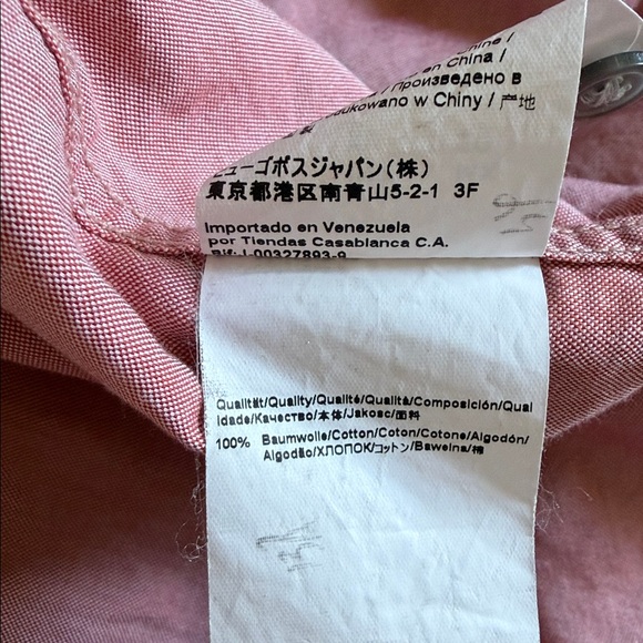 Hugo BOSSMen's Pink Shirt size XL - Picture 7 of 7